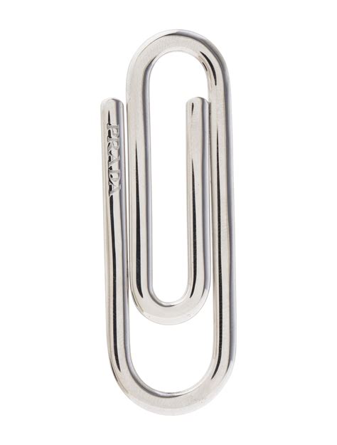 prada paperclip money holder|prada paperclip.